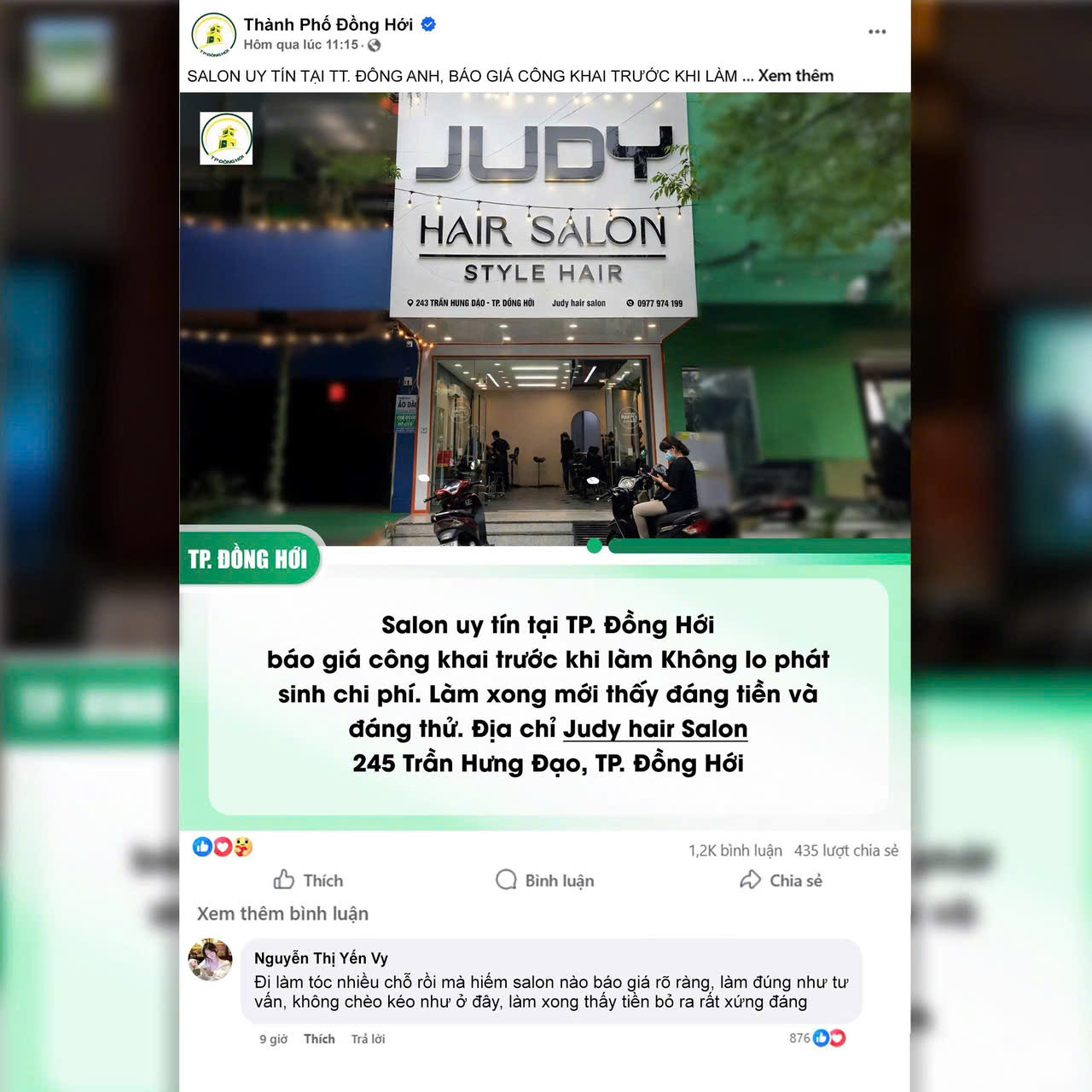 JUDY Hair Salon - TP Đồng Hới