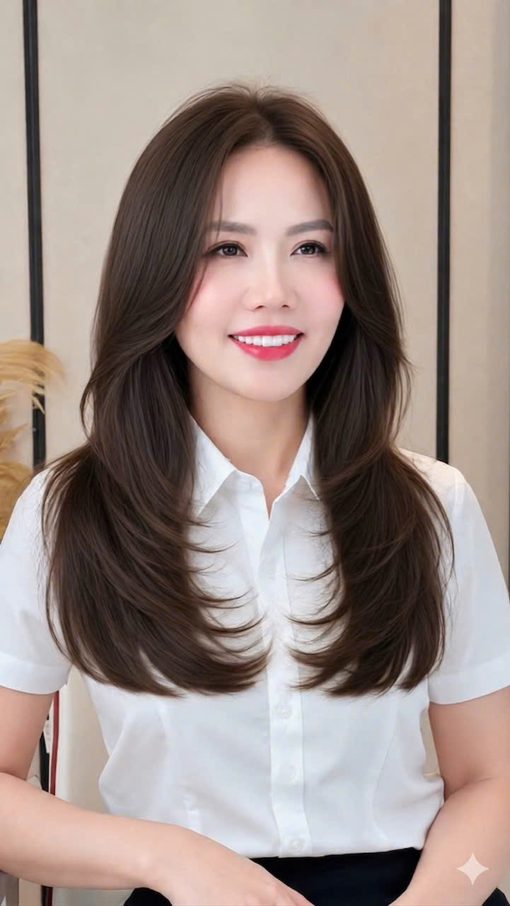 Tóc layer dài thẳng